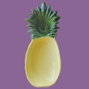 Vintage 1970s Metlox Pineapple Chip and Dip Service Bowl